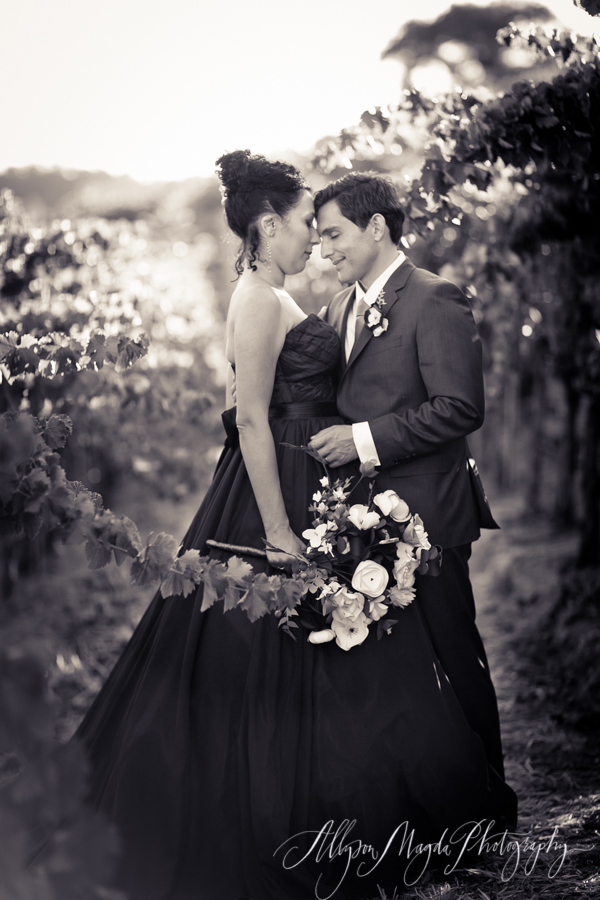 paso robles winery wedding photographer, bride and groom